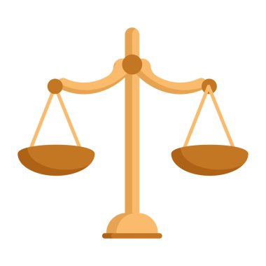 adalet altın dengesi izole simgesi
