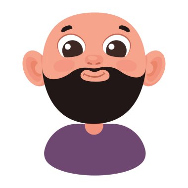 Genç sakallı adam portresi karakteri