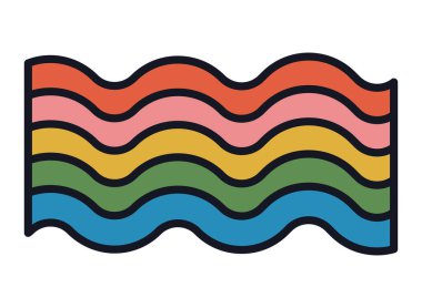 Itbiq bayrak retro pop sanat simgesi