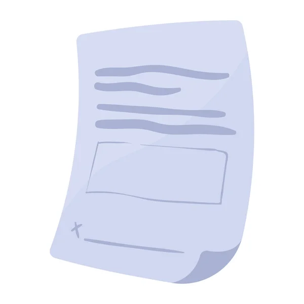 Document File Paper Format Icon — Vettoriale Stock