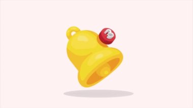 bildirim çanı düğmesi interfase canlandırması, 4k video canlandırması