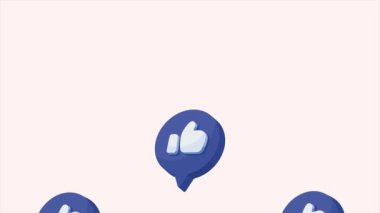 Eller başparmak deseni gibi, 4k video animasyonu