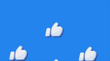 Eller başparmak deseni gibi, 4k video animasyonu