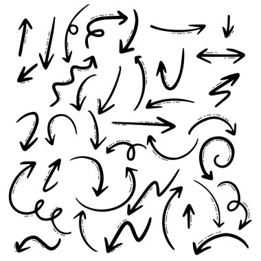 Oklar farklı yönlere gider.