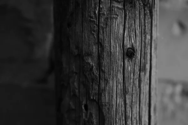 古い木の柱構造の詳細写真 — ストック写真
