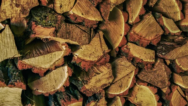 Stacked Chopped Firewood Texture — Stock Photo, Image