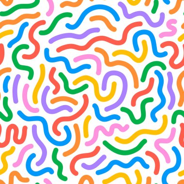 Renkli çizgiler, kusursuz desenler. Yaratıcı minimalist tarz sanat geçmişi, temel şekilli moda tasarımı. Modern soyut renk arkaplanı.