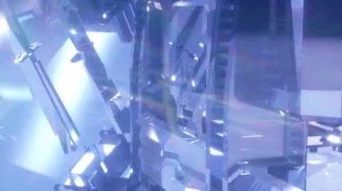 arkaplan cam geometrik şekil çizgisi soyut dinamik döngü oluşturma işlemini 3d engeller