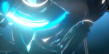 Cam geometrik şekil çizgisi bloklarının arkaplanı 3d oluşturma