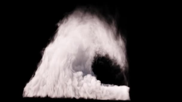 云烟旋转渲染3D — 图库视频影像