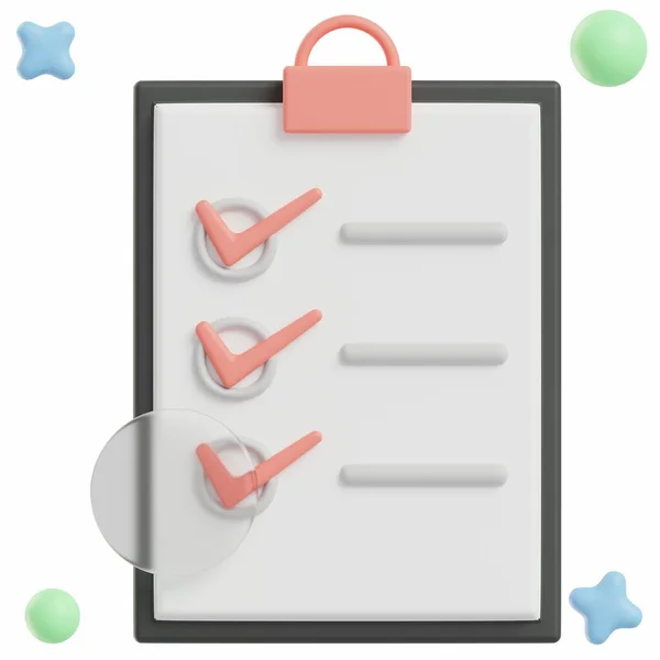 Checklist Business Finance Icon Illustration Pack Royalty Free Stock Obrázky