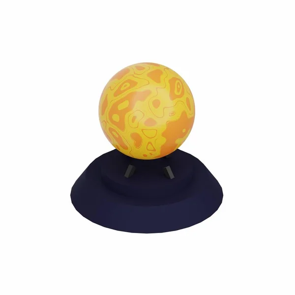 3D魔幻水晶球 万圣节图解或图标包 — 图库照片