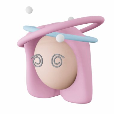 Baş Ağrısı - 3D Sağlık İllüstrasyon Paketi