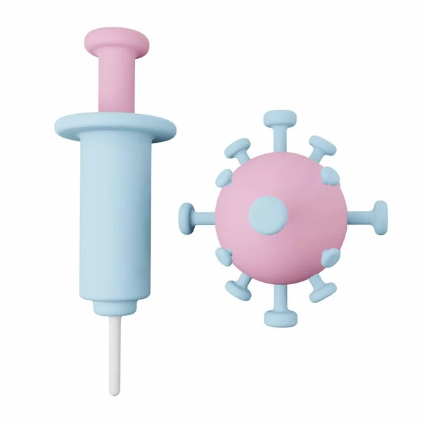 Corona Vaccine - 3D Health Care Illustration Pack