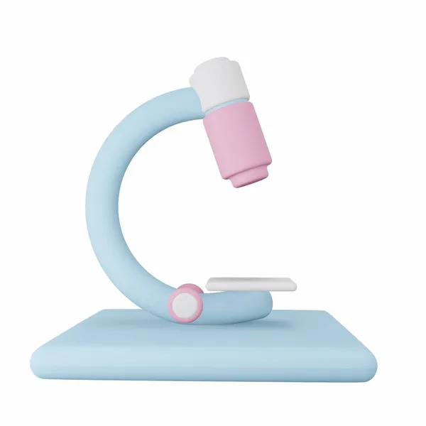 Mikroskop - 3D Sağlık İllüstrasyon Paketi