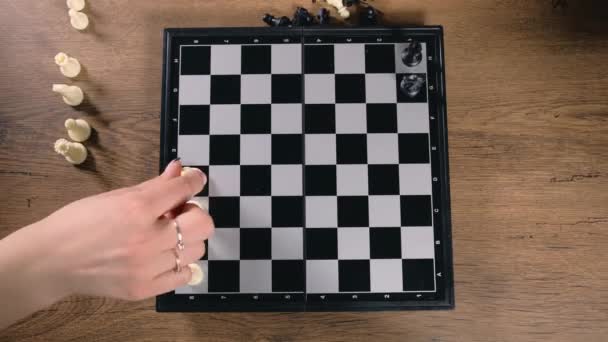 登船下棋的最高观看时间视频 — 图库视频影像