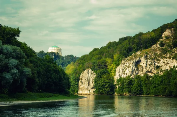Kelheim şehrinin güzel manzarası