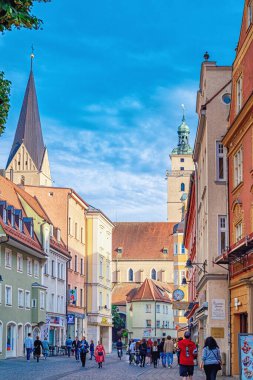 Ingolstadt şehrinin güzel manzarası