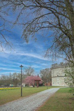 Bahar Ingolstadt, İlkbaharda Alman şehrinde bir park, Klenzepark