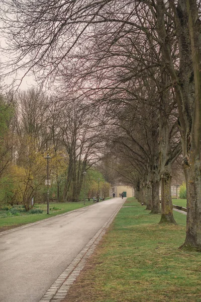 Belle Vue Sur Une Journée Ensoleillée Dans Parc Allemagne Ingolstadt — Photo