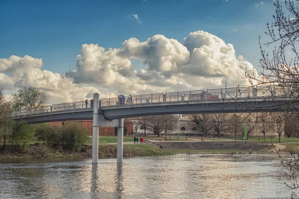 Beautiful View Sunny Day Park Germany Ingolstadt — Stock Photo, Image