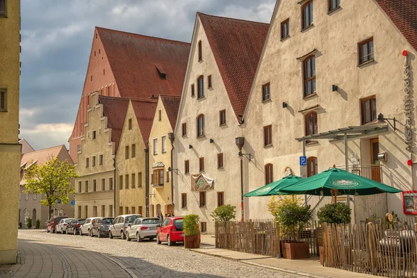 Bulutlu Güzel Mavi Gökyüzü Ingolstadt Bavyera Yaz Manzarası — Stok fotoğraf