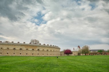 Almanya 'da bir parkta güzel bir yaz manzarası, Ingolstadt