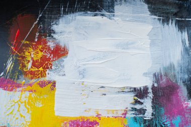 Akrilik resimlerde soyut arkaplan