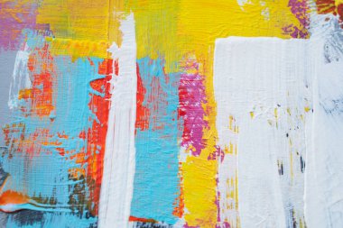 Akrilik resimlerde soyut arkaplan