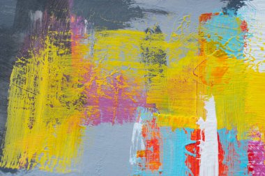 Akrilik resimlerde soyut arkaplan