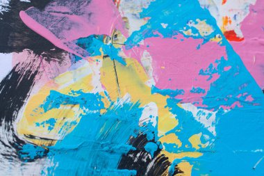 Akrilik resimlerde soyut arkaplan