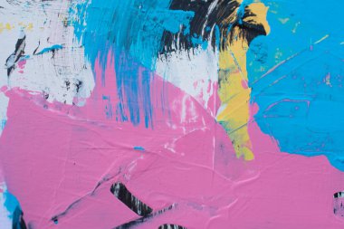 Akrilik resimlerde soyut arkaplan