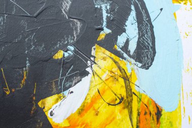 Akrilik resimlerde soyut arkaplan