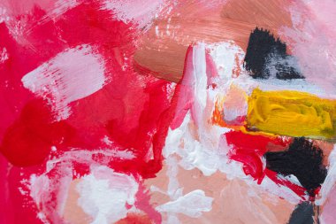 Akrilik resimlerde soyut arkaplan