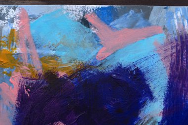 Akrilik resimlerde soyut arkaplan