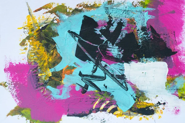 Akrilik resimlerde soyut arkaplan