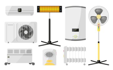 Ev gereçleri sıcaklık kontrol kümesi