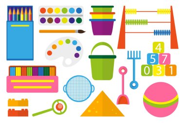 Çocukların oyuncak mantığı yaratıcı aktif oyun geliştirir