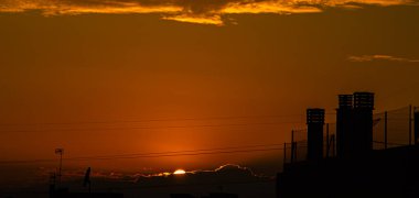 Güzel gün batımı manzarası