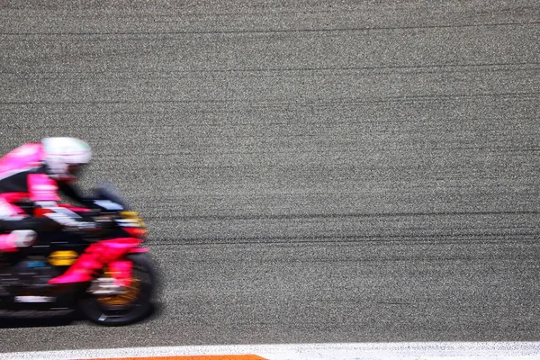 Focení Obvodu Hrudníku Valencijská Komunita Soutěž Superbiků — Stock fotografie