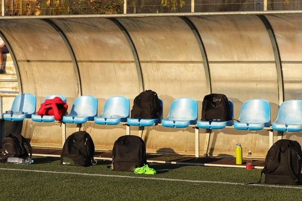 Dětský Fotbalový Zápas Sportovní Hale Xirivella Valencie — Stock fotografie