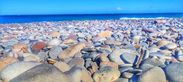 pebble stones on the seashore
