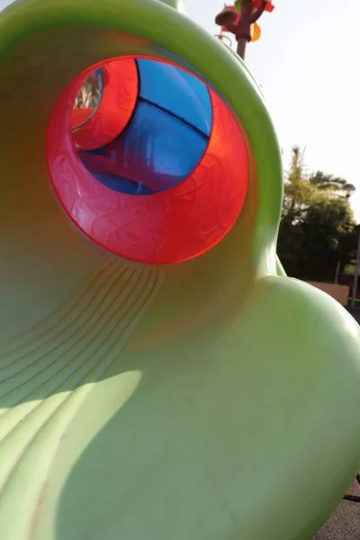 Playground Slides Colors Shapes — Fotografia de Stock
