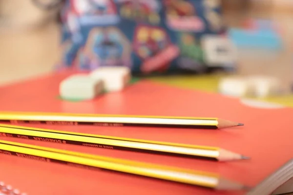 Close Colorful Pencils Education Concept —  Fotos de Stock