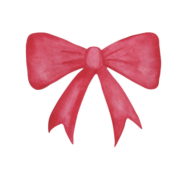 Watercolor bow. Hand painted illustration for design — Stock Photo, Image