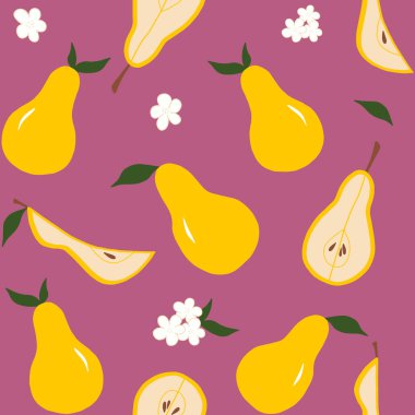 Armutlu kusursuz desen. Adobe freskinde elle çizilmiş. Kumaş, kağıt üzerindeki baskı deseni