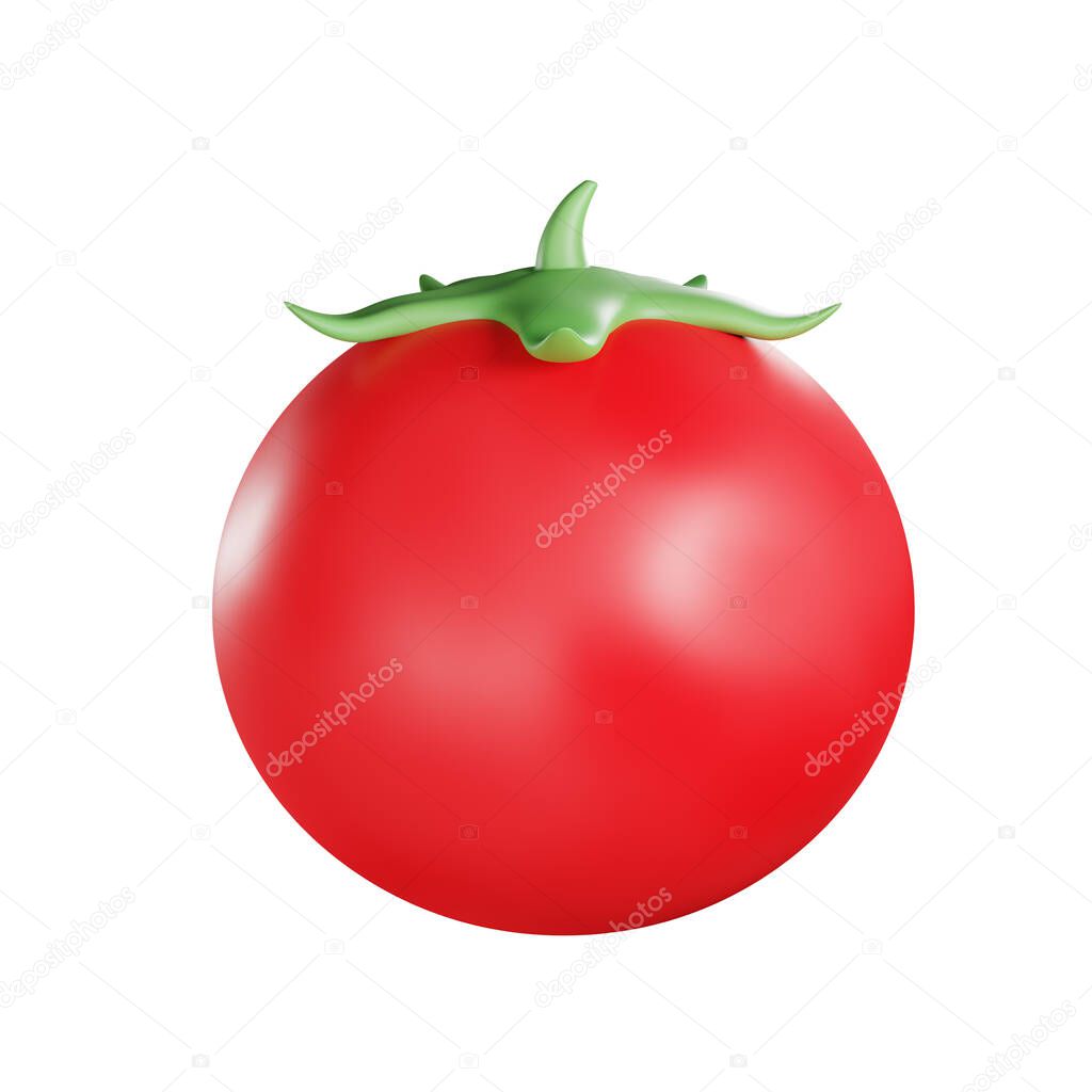 3d rendering of tomatoes fruit