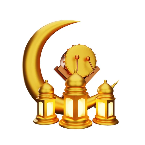 イスラム装飾の3Dレンダリング — ストック写真