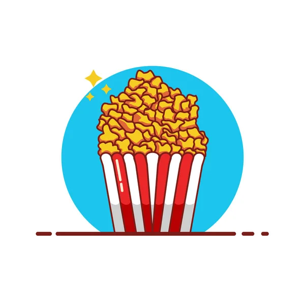 Ilustración Vectorial Pop Corn — Vector de stock