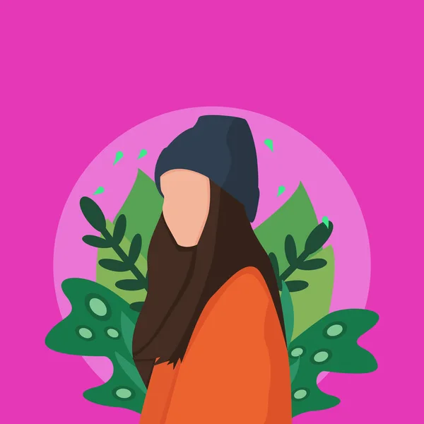 Maan Vrouw Ontwerp — Stockvector